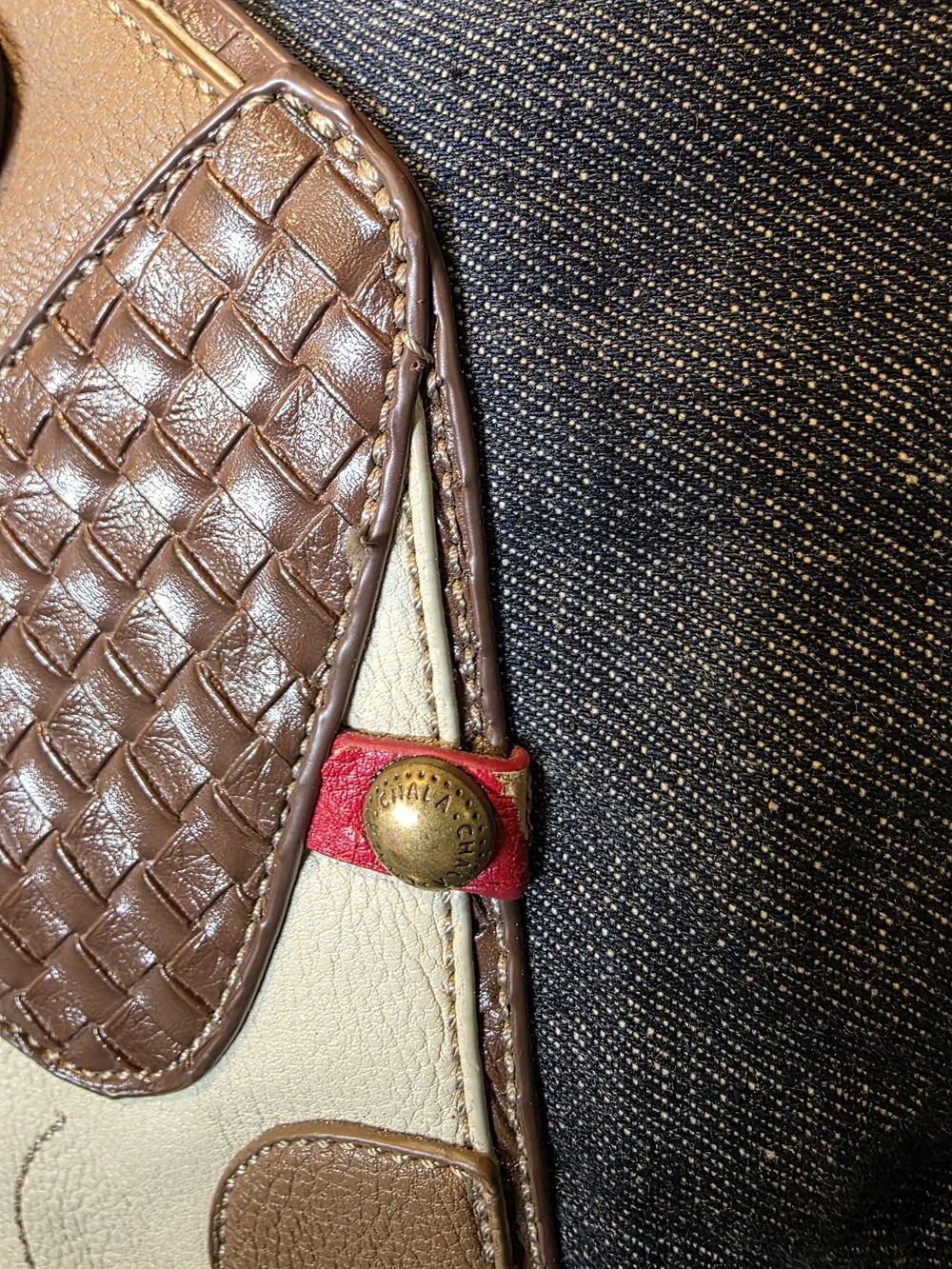 Chala Toffy Dog Denim Tote, Handbag - Picture 3 of 7